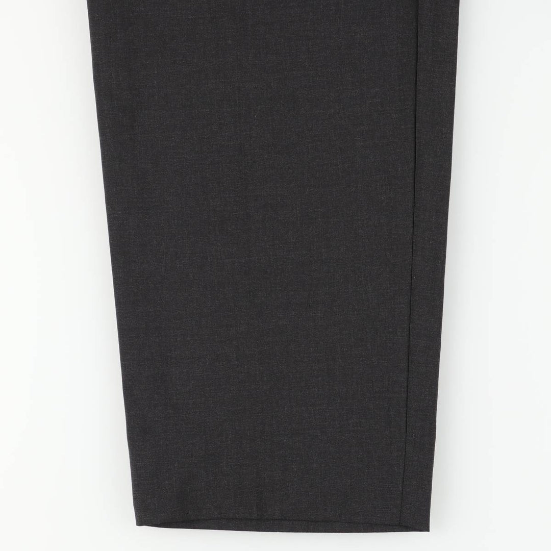 Hugo Boss men's one-pleat wool trousers/slacks, size W32 (approx.) wool black type Vintage Second Hand
