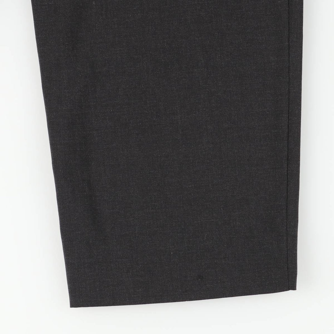 Hugo Boss men's one-pleat wool trousers/slacks, size W32 (approx.) wool black type Vintage Second Hand