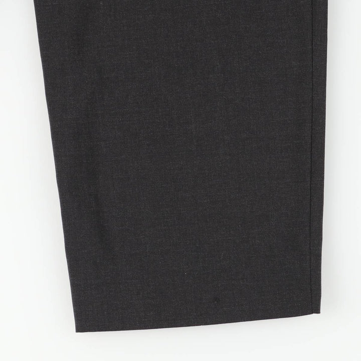 Hugo Boss men's one-pleat wool trousers/slacks, size W32 (approx.) wool black type Vintage Second Hand