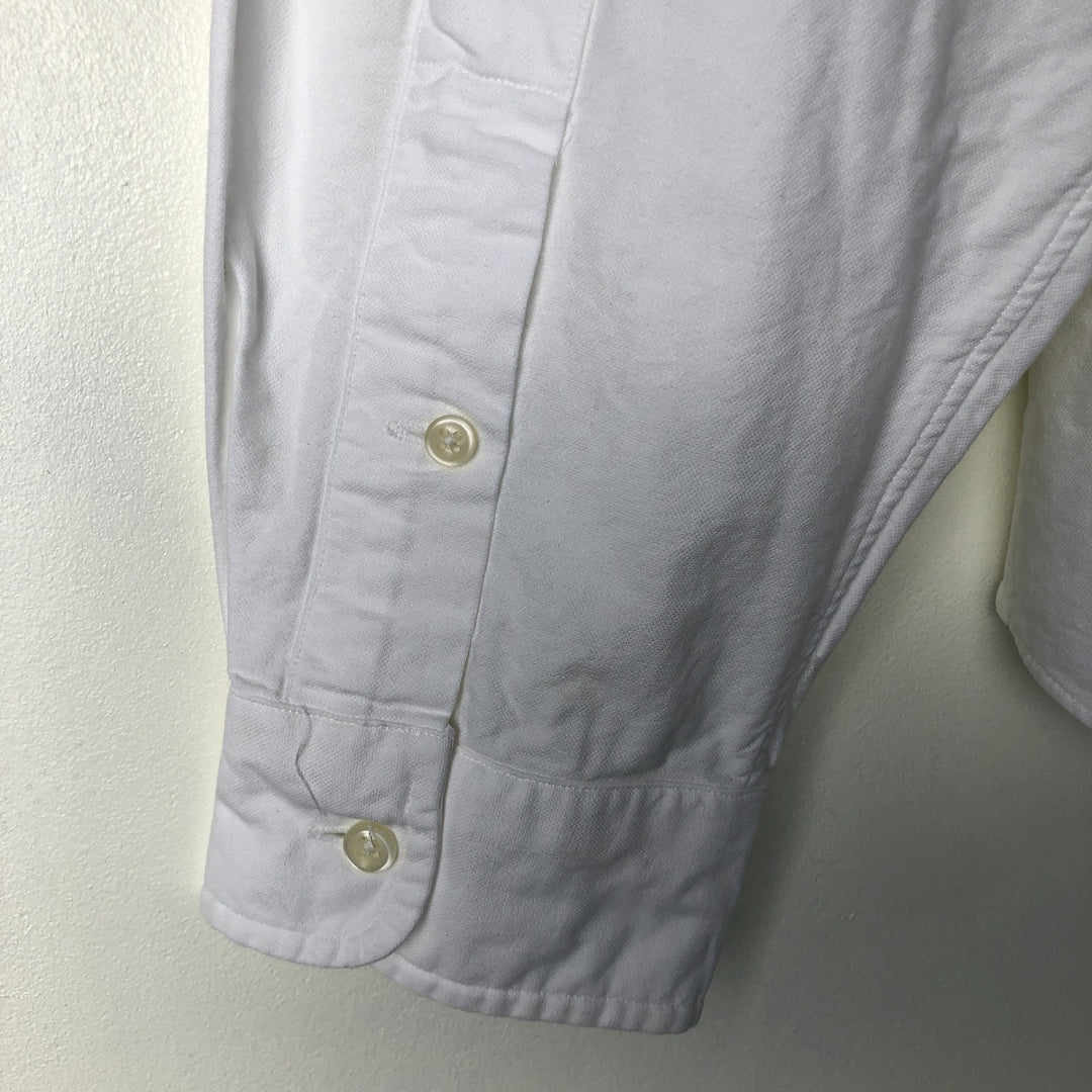 Ralph Lauren Classic Fit Long Sleeve Button Down Shirt Men's XL cotton white type Vintage Second Hand
