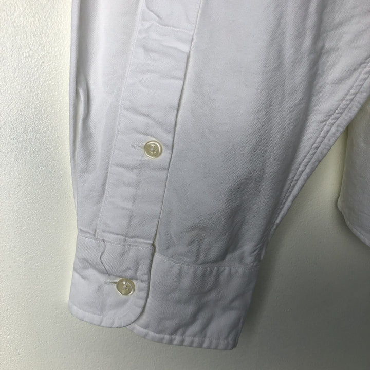 Ralph Lauren Classic Fit Long Sleeve Button Down Shirt Men's XL cotton white type Vintage Second Hand