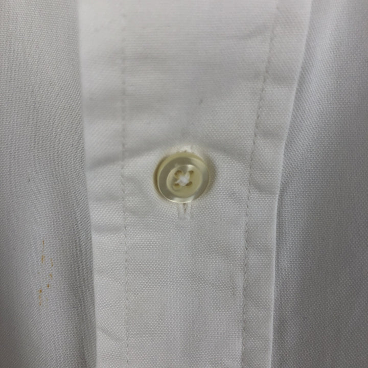Brooks Brothers MAKERS Long Sleeve Cotton Shirt, Made in USA, Men's Size XL cotton white type Vintage Second Hand