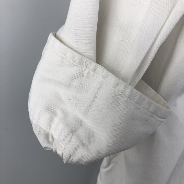 Brooks Brothers MAKERS Long Sleeve Cotton Shirt, Made in USA, Men's Size XL cotton white type Vintage Second Hand