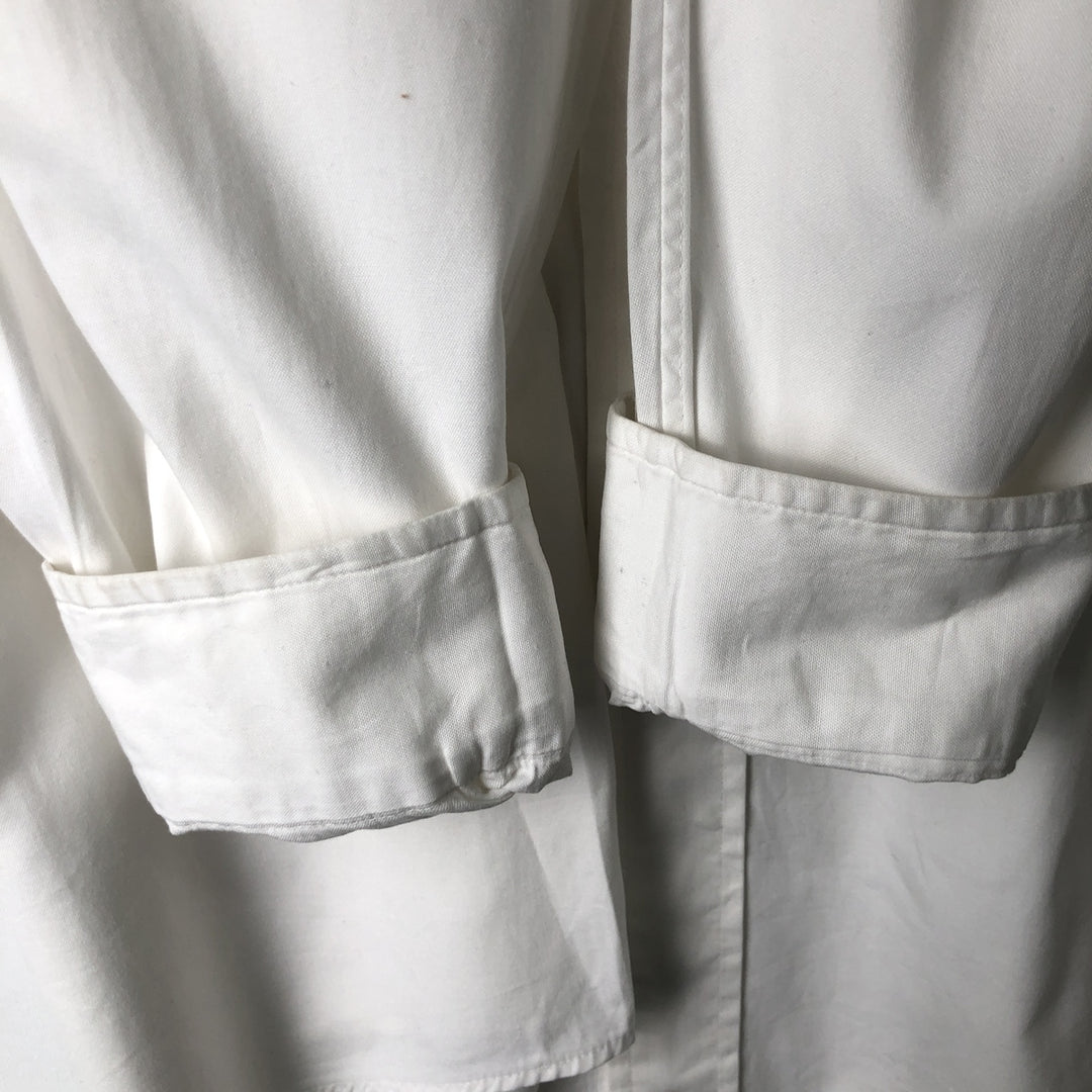 Brooks Brothers MAKERS Long Sleeve Cotton Shirt, Made in USA, Men's Size XL cotton white type Vintage Second Hand