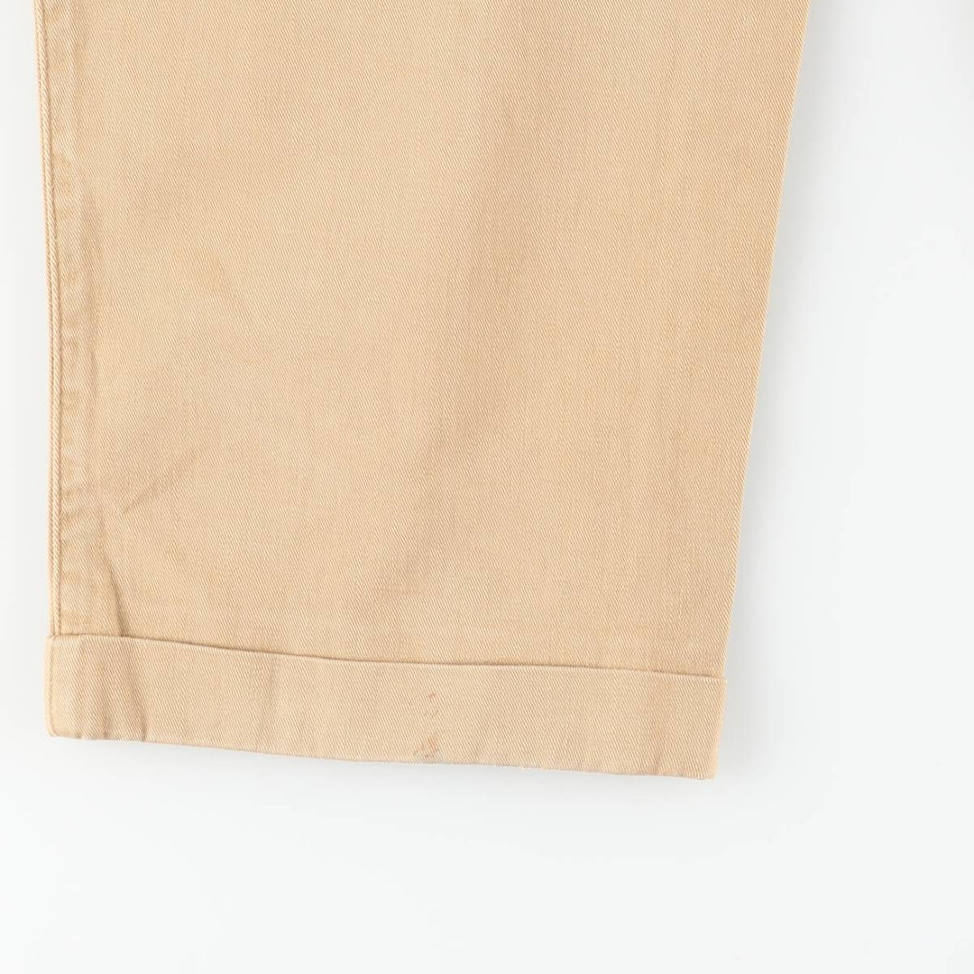 Ralph Lauren POLO by Ralph Lauren Two-pleat Chino Pants, Made in USA, Men's, Size W34 unclear Beige type Vintage Second Hand