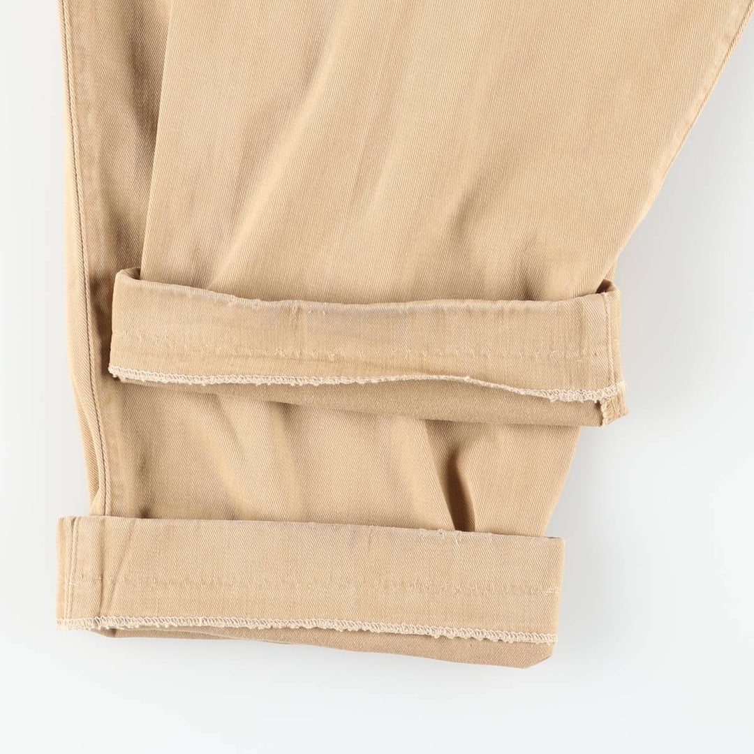 Ralph Lauren POLO by Ralph Lauren Two-pleat Chino Pants, Made in USA, Men's, Size W34 unclear Beige type Vintage Second Hand