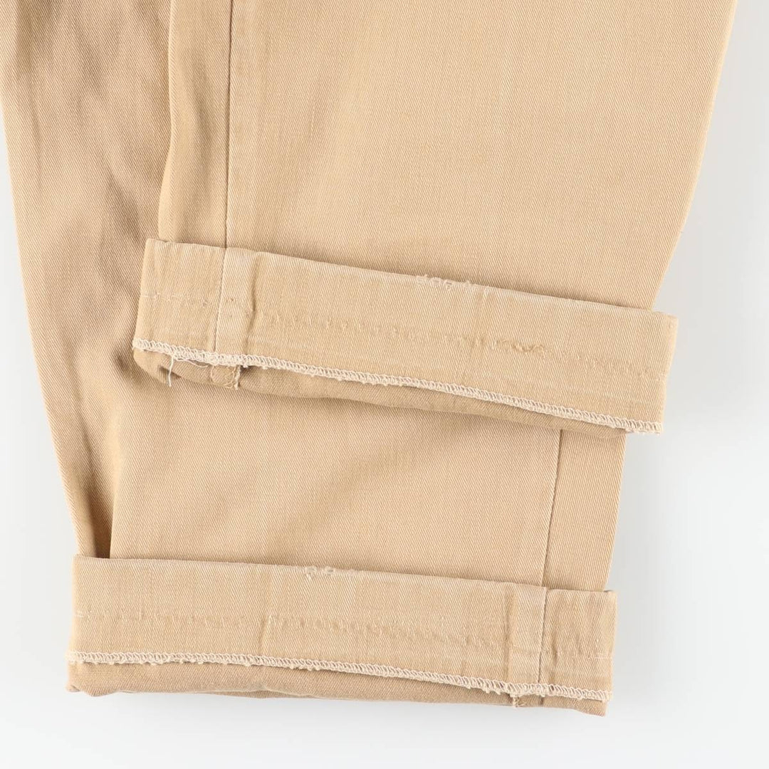 Ralph Lauren POLO by Ralph Lauren Two-pleat Chino Pants, Made in USA, Men's, Size W34 unclear Beige type Vintage Second Hand