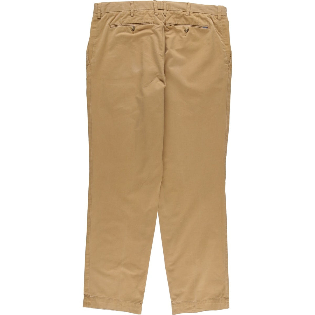 Big Size Ralph Lauren POLO RALPH LAUREN Stretch Slim Fit Chino Pants, Men's W36 (approx.) unclear beige type brown Vintage Second Hand