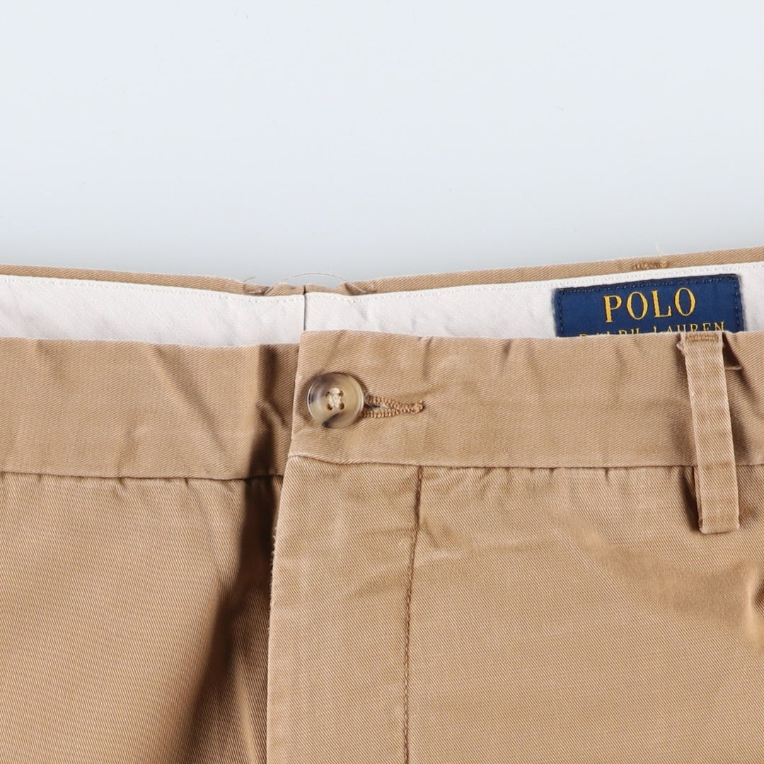Big Size Ralph Lauren POLO RALPH LAUREN Stretch Slim Fit Chino Pants, Men's W36 (approx.) unclear beige type brown Vintage Second Hand
