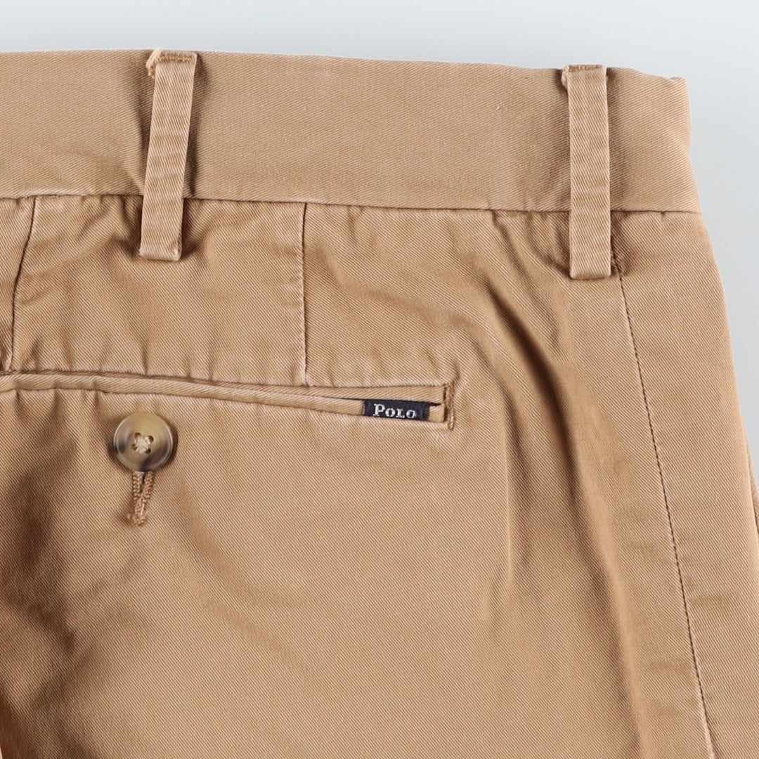 Big Size Ralph Lauren POLO RALPH LAUREN Stretch Slim Fit Chino Pants, Men's W36 (approx.) unclear beige type brown Vintage Second Hand