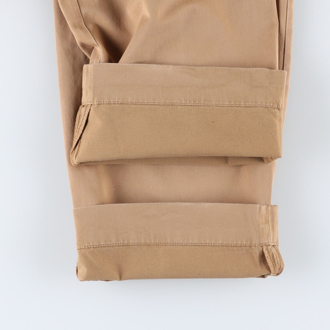 Big Size Ralph Lauren POLO RALPH LAUREN Stretch Slim Fit Chino Pants, Men's W36 (approx.) unclear beige type brown Vintage Second Hand