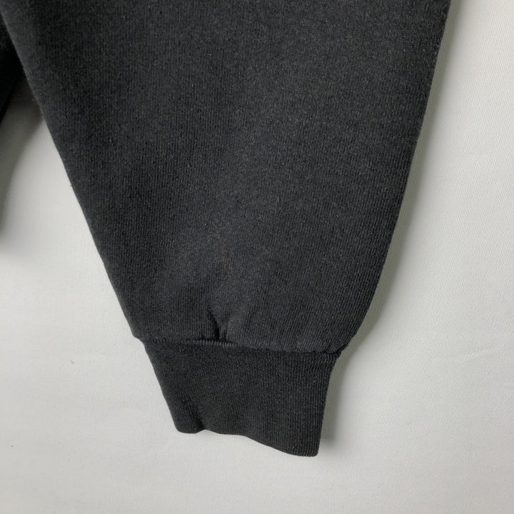 90'S Fruit of the Loom printed sweatshirt, made in the USA, men's XL size, vintage cotton black type Vintage Second Hand