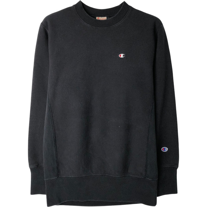 Champion REVERSE WEAVE Reverse Weave Logo Sweatshirt, Men's Size M cotton black type Vintage Second Hand