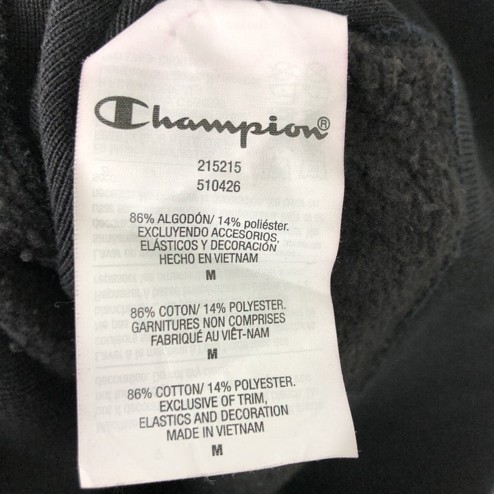 Champion REVERSE WEAVE Reverse Weave Logo Sweatshirt, Men's Size M cotton black type Vintage Second Hand