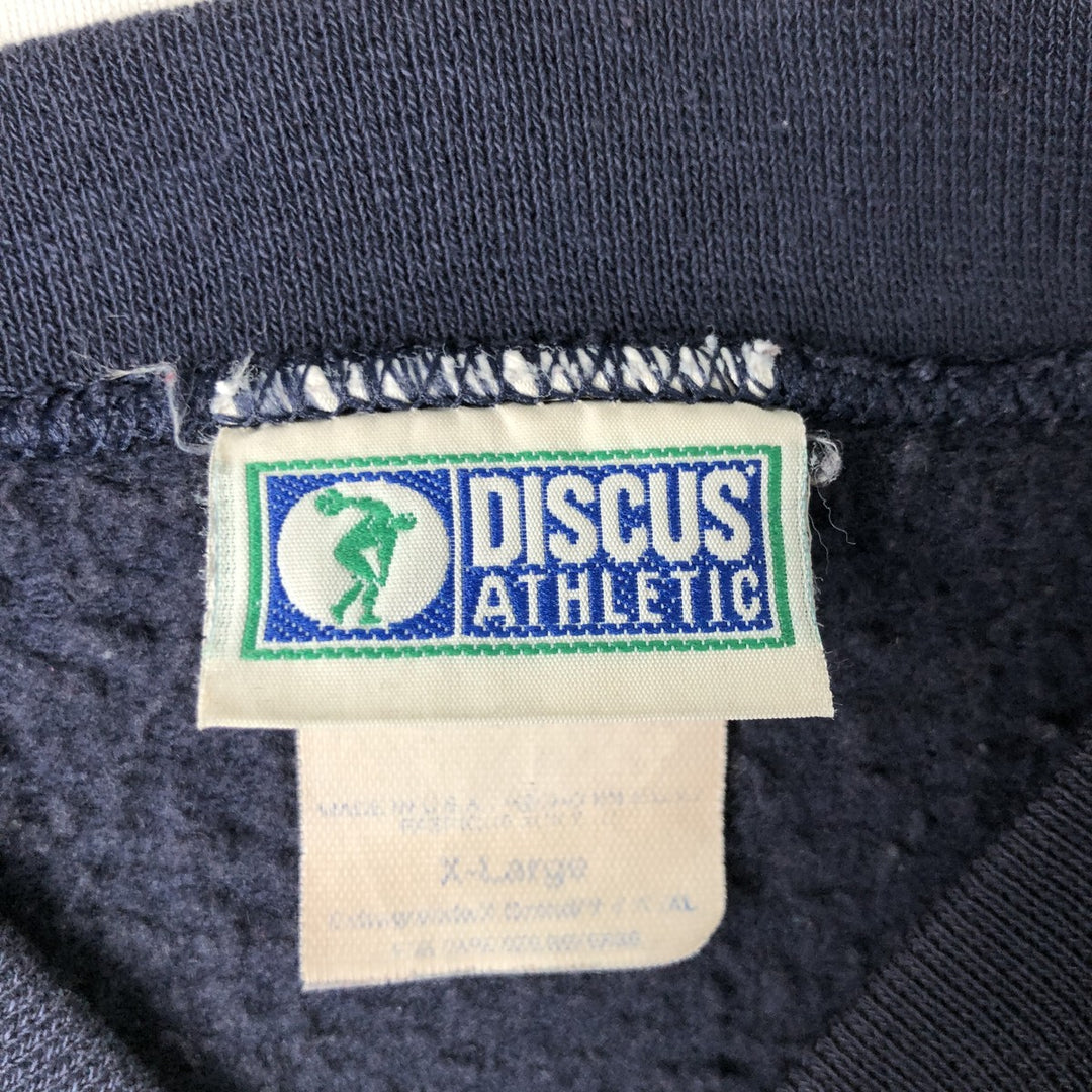 Vintage Discus Athletic FedEx Advertising Sweatshirt, Made in USA, Men's XL cotton navy blue type Vintage Second Hand