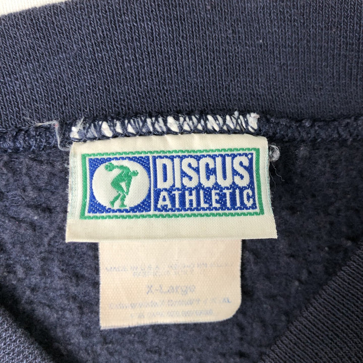 Vintage Discus Athletic FedEx Advertising Sweatshirt, Made in USA, Men's XL cotton navy blue type Vintage Second Hand