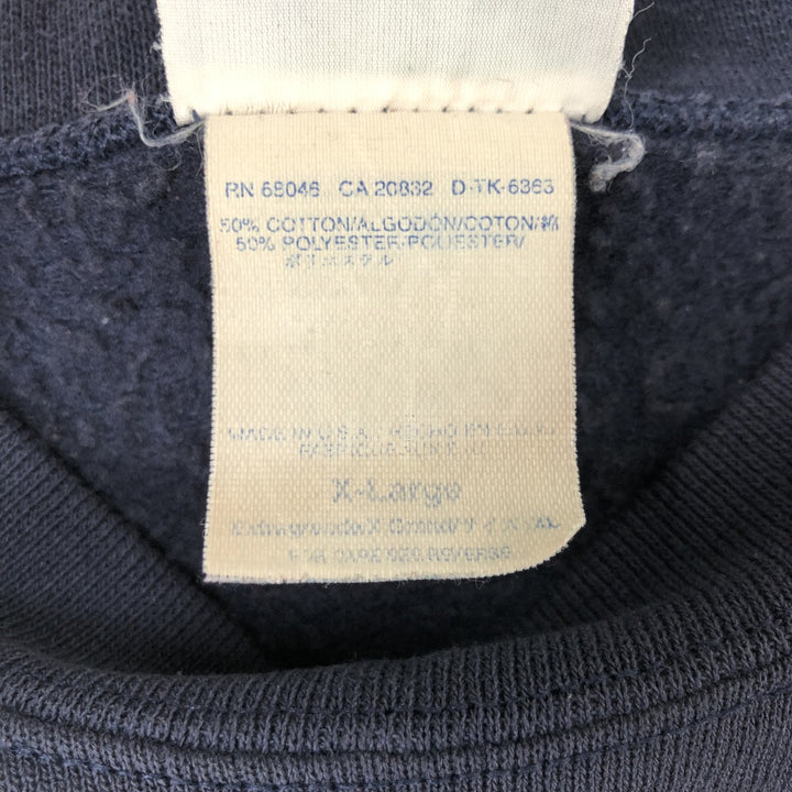 Vintage Discus Athletic FedEx Advertising Sweatshirt, Made in USA, Men's XL cotton navy blue type Vintage Second Hand