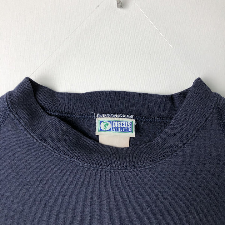 Vintage Discus Athletic FedEx Advertising Sweatshirt, Made in USA, Men's XL cotton navy blue type Vintage Second Hand