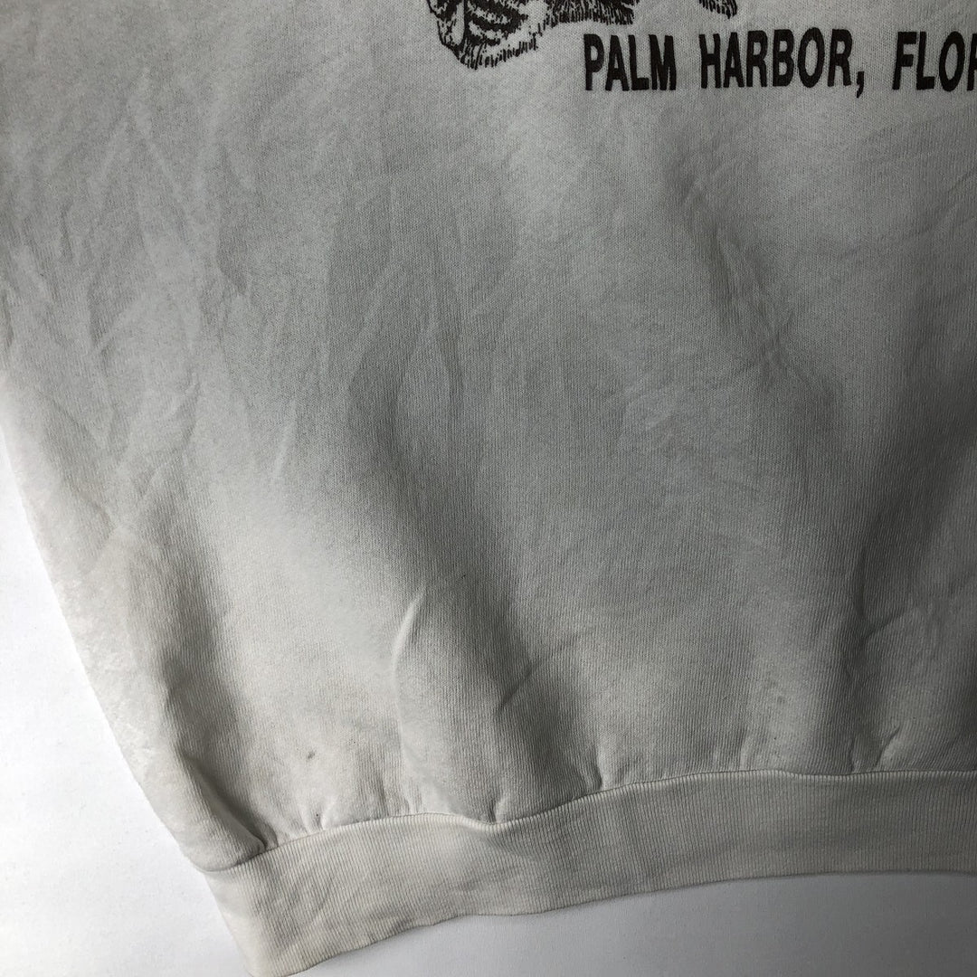 Vintage 90'S HOOTERS Advertising Sweatshirt, Made in USA, Men's XXL polyester white type Vintage Second Hand
