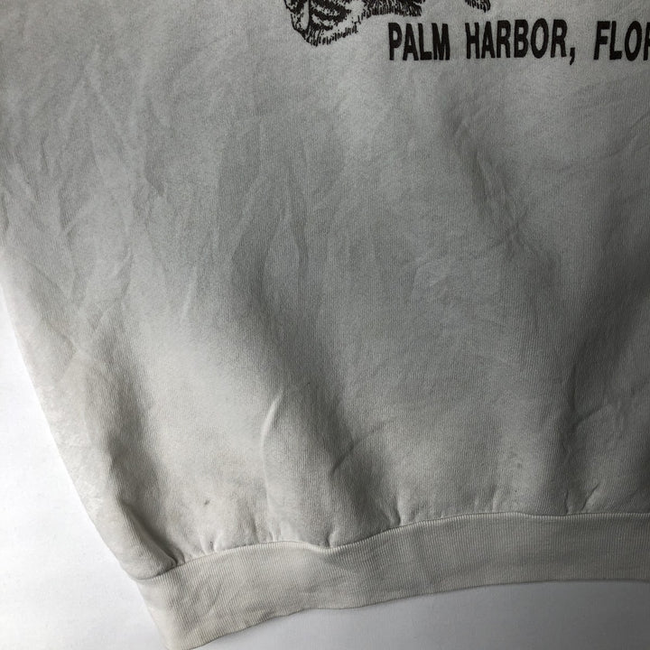 Vintage 90'S HOOTERS Advertising Sweatshirt, Made in USA, Men's XXL polyester white type Vintage Second Hand