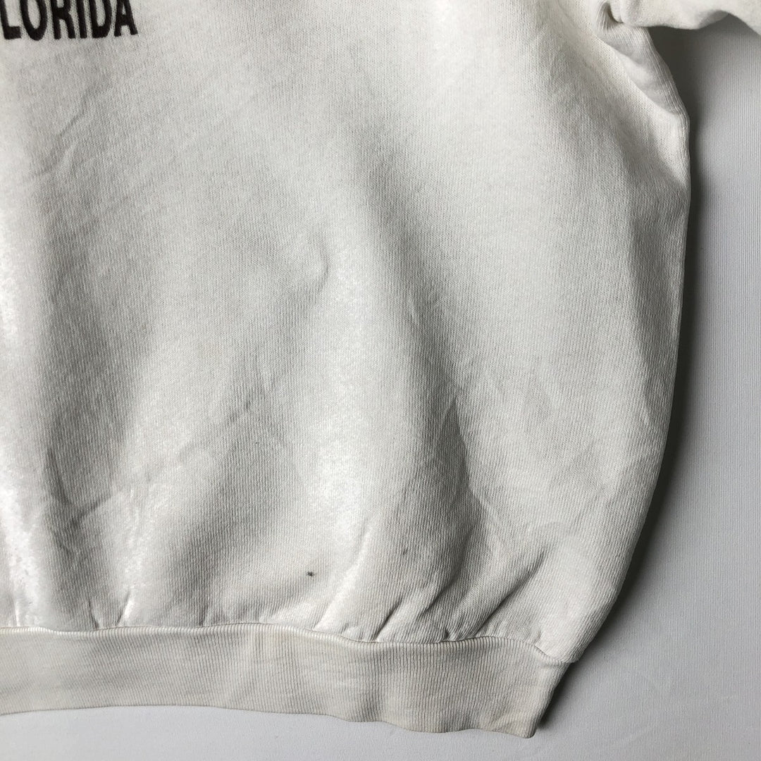 Vintage 90'S HOOTERS Advertising Sweatshirt, Made in USA, Men's XXL polyester white type Vintage Second Hand