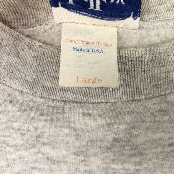 Vintage 1980'S Tultex Advertising Sweatshirt, Made in USA, Men's Size L cotton gray type Vintage Second Hand