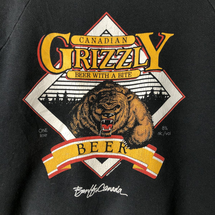 Vintage 90'S Advertising sweatshirt, size S, men's unclear black type Vintage Second Hand