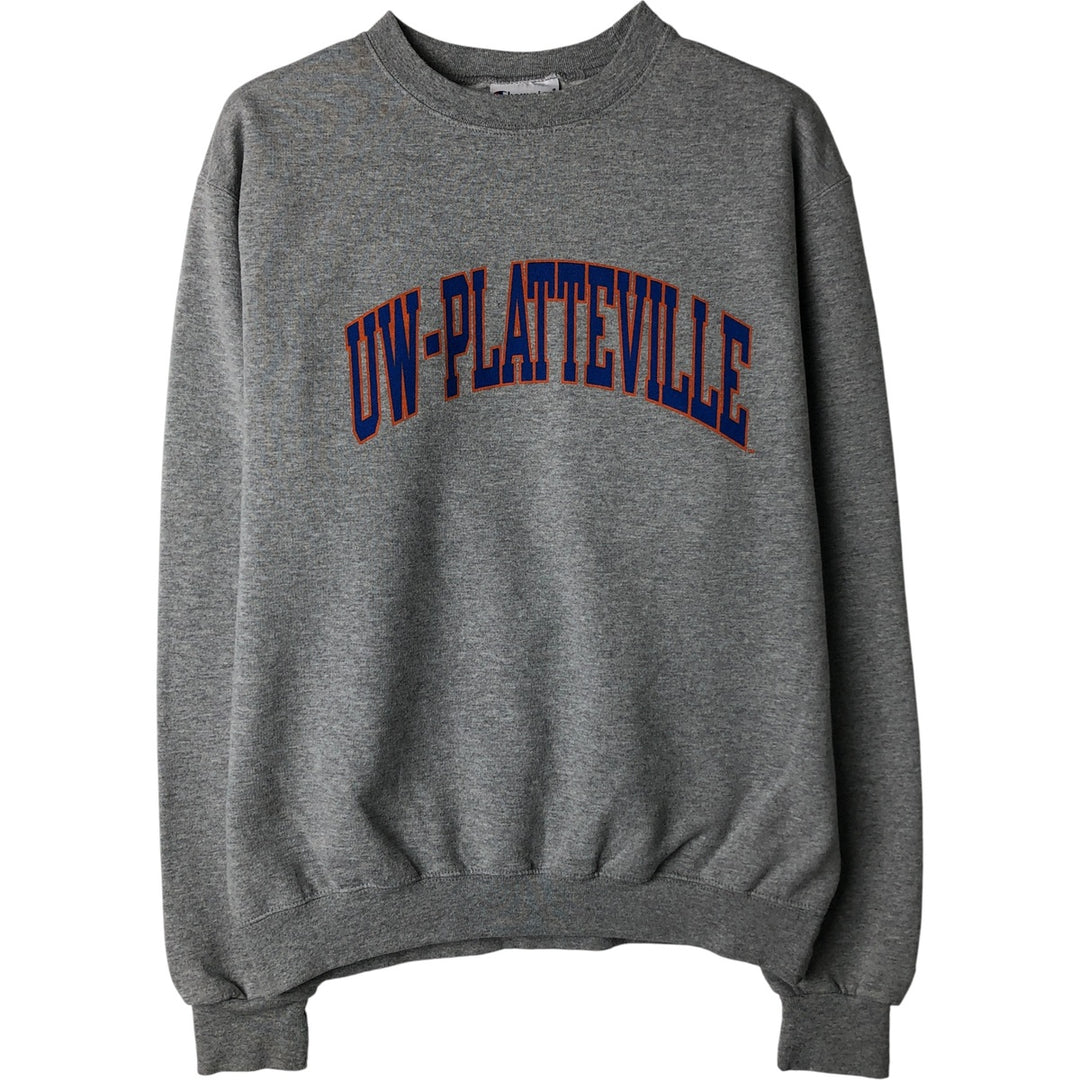 Champion Authentic Athletics Wear College Sweatshirt, Men's Size Medium cotton gray type Vintage Second Hand