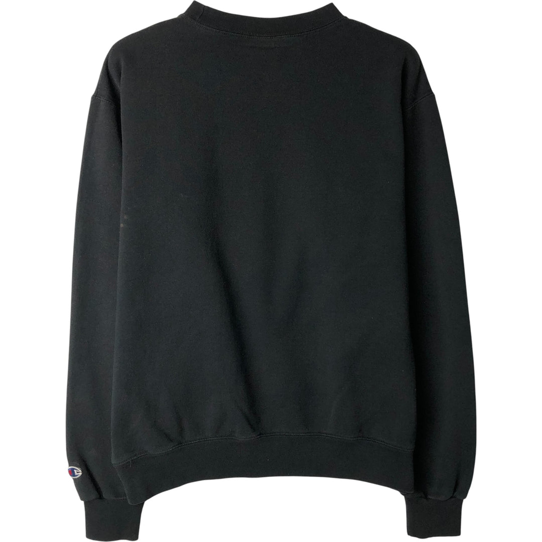2000'S Champion ECO FLEECE College Sweatshirt, Men's Size M unclear black type Vintage Second Hand