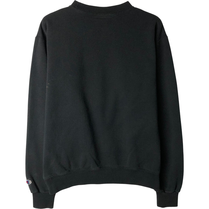 2000'S Champion ECO FLEECE College Sweatshirt, Men's Size M unclear black type Vintage Second Hand