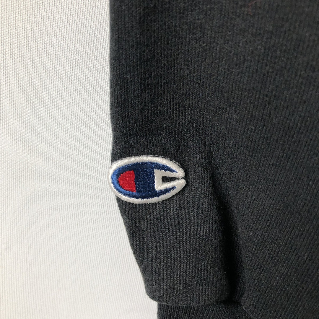 2000'S Champion ECO FLEECE College Sweatshirt, Men's Size M unclear black type Vintage Second Hand