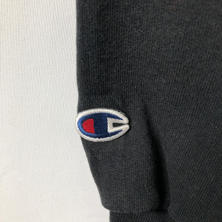 2000'S Champion ECO FLEECE College Sweatshirt, Men's Size M unclear black type Vintage Second Hand