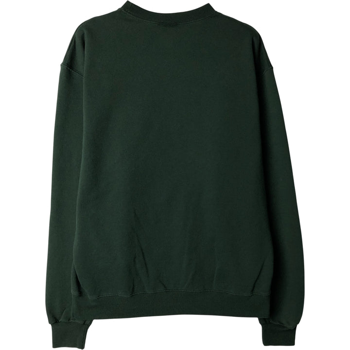 Champion College Sweatshirt, Men's Size L cotton Green type dark green Vintage Second Hand
