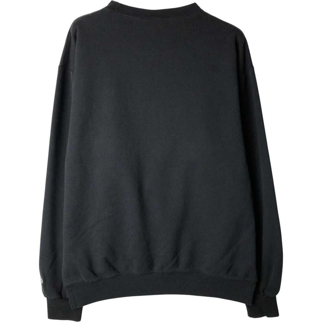 2000'S Champion Authentic Athletic Apparel Print Sweatshirt, Men's Size L cotton black type Vintage Second Hand
