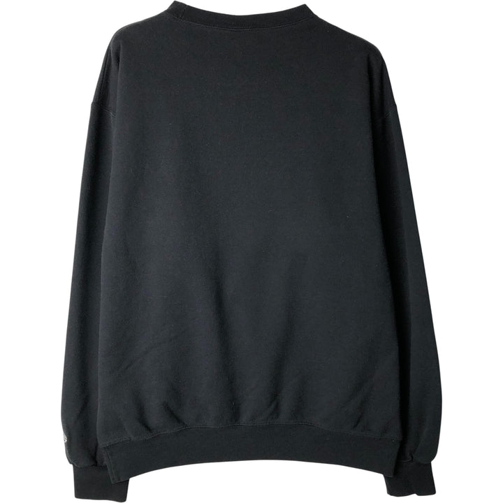 2000'S Champion Authentic Athletic Apparel Print Sweatshirt, Men's Size L cotton black type Vintage Second Hand
