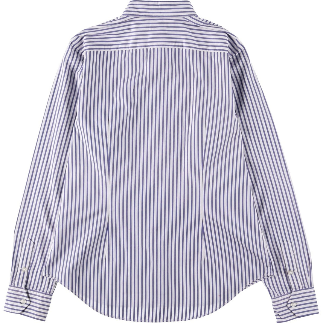 Ralph Lauren RALPH LAUREN SPORT long-sleeved cotton striped shirt, women's size M cotton white type Vintage Second Hand
