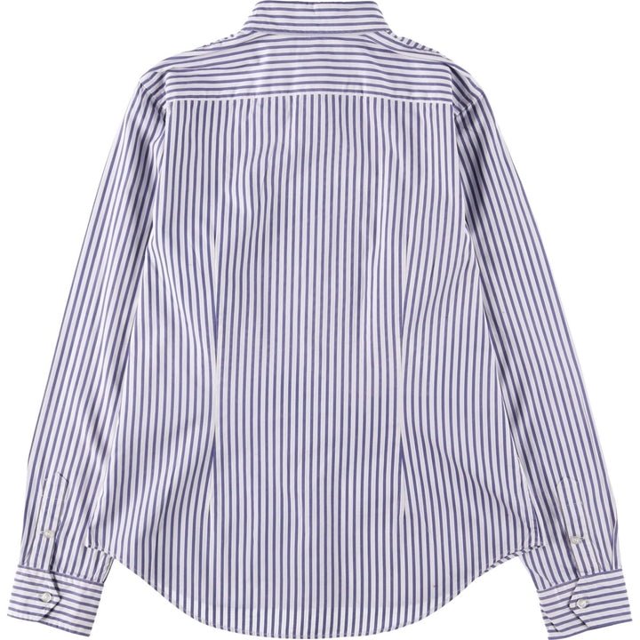 Ralph Lauren RALPH LAUREN SPORT long-sleeved cotton striped shirt, women's size M cotton white type Vintage Second Hand