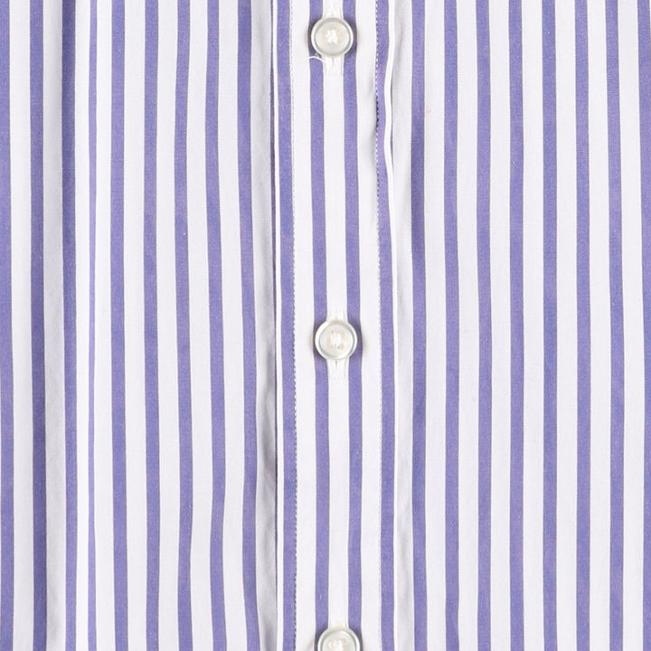 Ralph Lauren RALPH LAUREN SPORT long-sleeved cotton striped shirt, women's size M cotton white type Vintage Second Hand