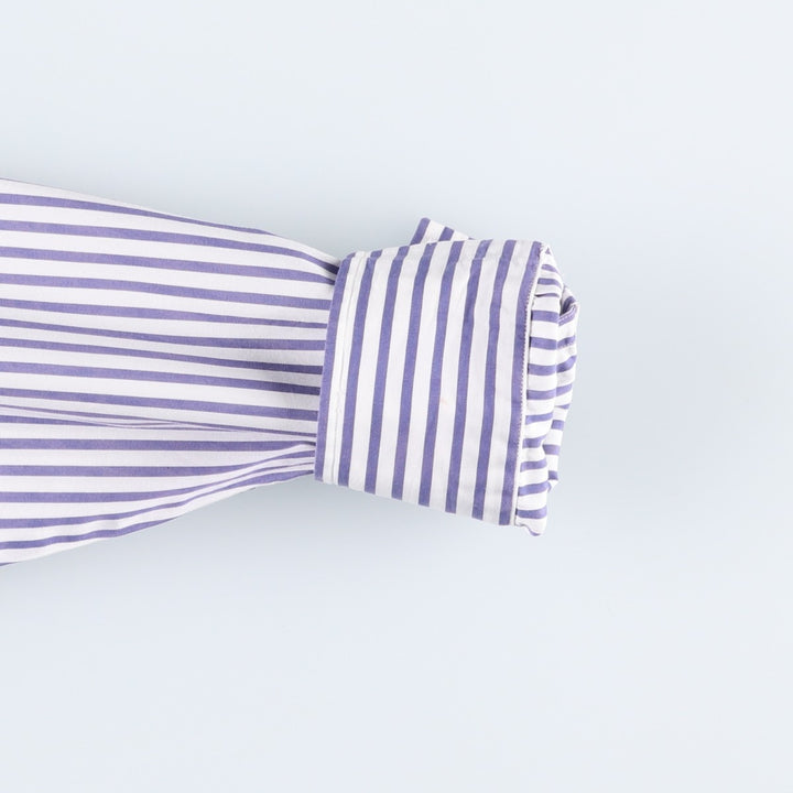 Ralph Lauren RALPH LAUREN SPORT long-sleeved cotton striped shirt, women's size M cotton white type Vintage Second Hand