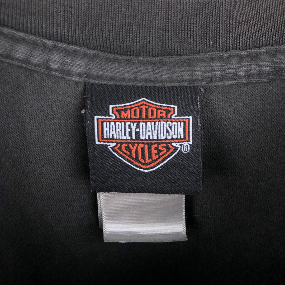 Harley-Davidson Eagle Pattern Motorcycle Bike T-shirt Men's XL cotton Charcoal Vintage Second Hand