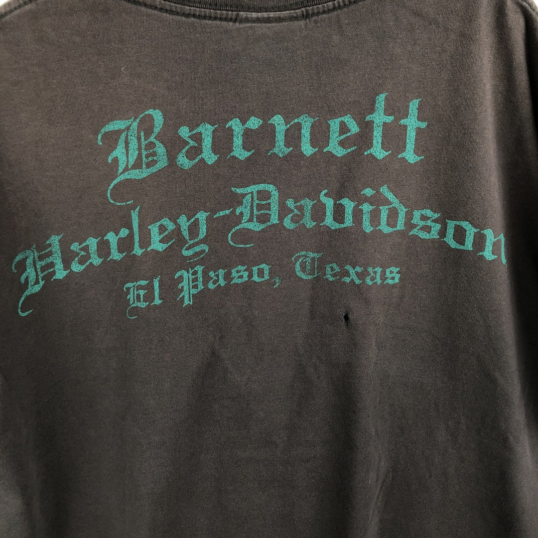 Harley-Davidson Eagle Pattern Motorcycle Bike T-shirt Men's XL cotton Charcoal Vintage Second Hand
