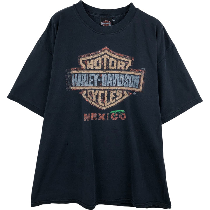 Harley-Davidson Motorcycle Bike T-shirt, Men's XL size cotton black type Vintage Second Hand