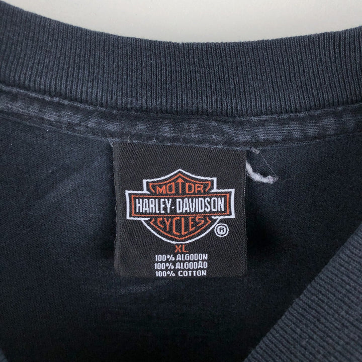 Harley-Davidson Motorcycle Bike T-shirt, Men's XL size cotton black type Vintage Second Hand