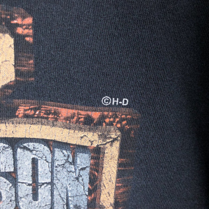 Harley-Davidson Motorcycle Bike T-shirt, Men's XL size cotton black type Vintage Second Hand