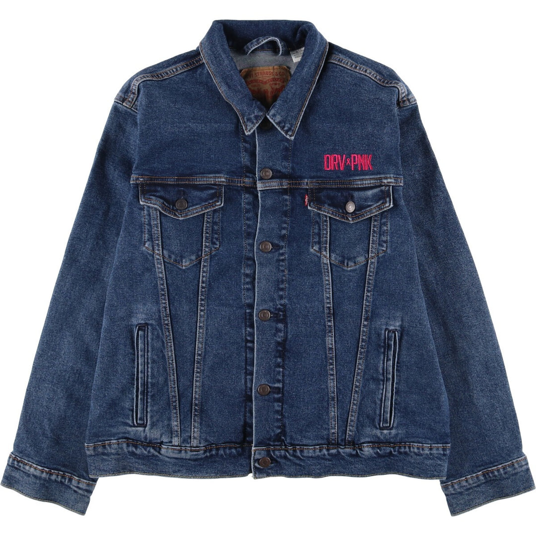 Levi's denim jacket, denim jacket, men's size L cotton blue type Vintage Second Hand