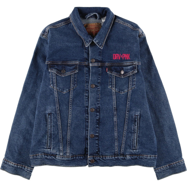 Levi's denim jacket, denim jacket, men's size L cotton blue type Vintage Second Hand