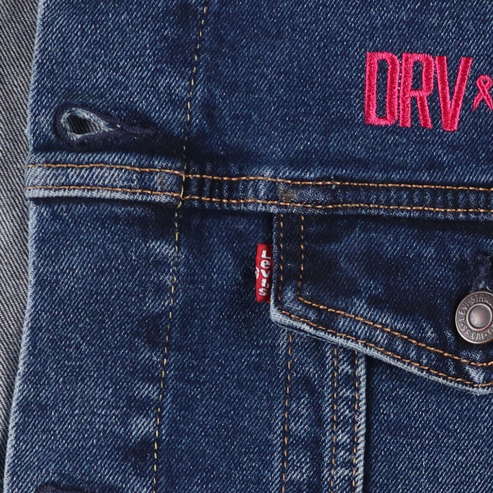 Levi's denim jacket, denim jacket, men's size L cotton blue type Vintage Second Hand