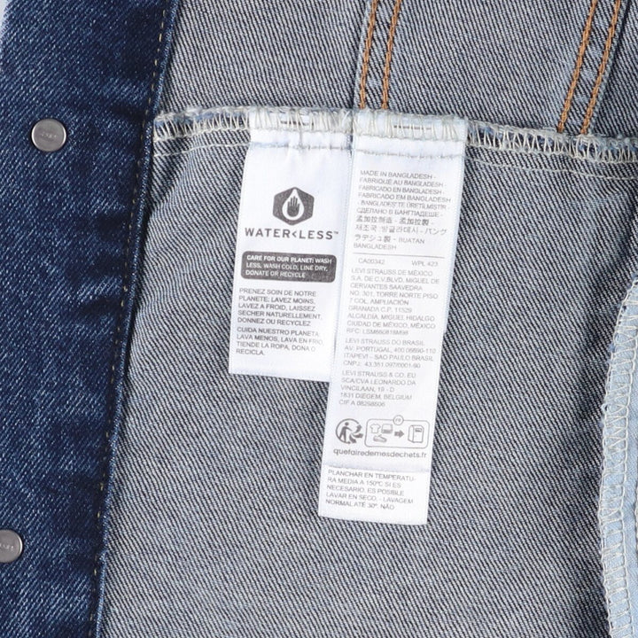 Levi's denim jacket, denim jacket, men's size L cotton blue type Vintage Second Hand