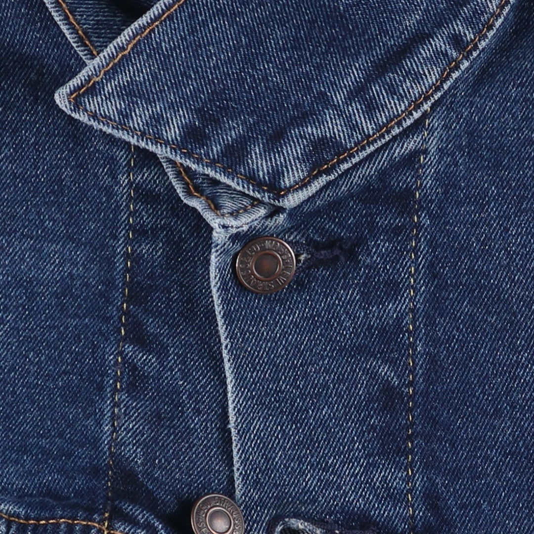 Levi's denim jacket, denim jacket, men's size L cotton blue type Vintage Second Hand