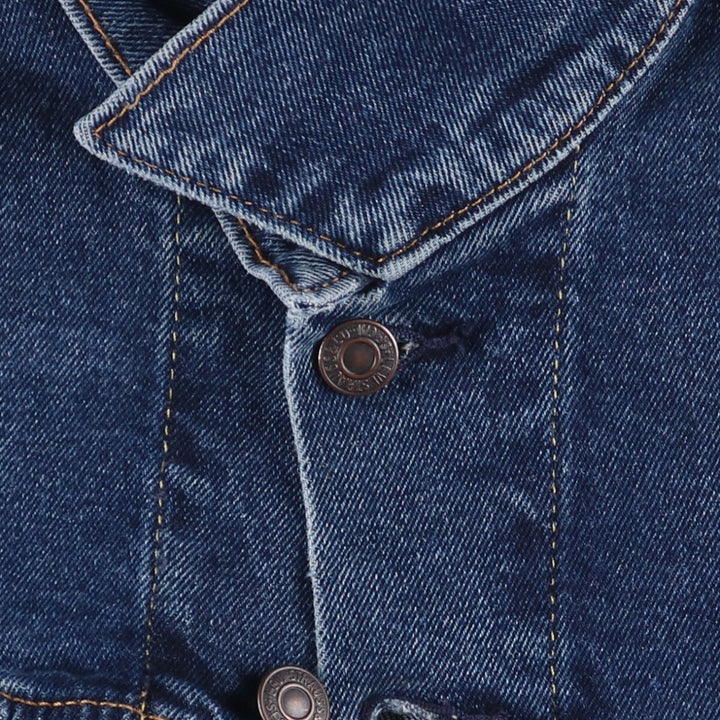 Levi's denim jacket, denim jacket, men's size L cotton blue type Vintage Second Hand